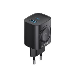 HAVIT Chargeur 2 ports (USB-C+USB-A) 22W UC132EU