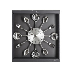 atmosphera Horloge "Ustensiles" D38cm 148460