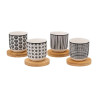 Coffret de 4 tasses "BOHEMIA" 188432