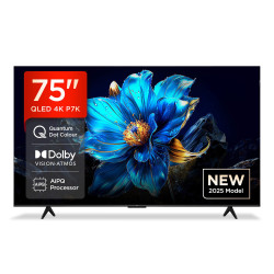 TCL TV 75" QLED 4K Android 75P7K