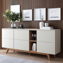 Buffet "NORONHA" 1.6M WHITE MATT/FREIJO