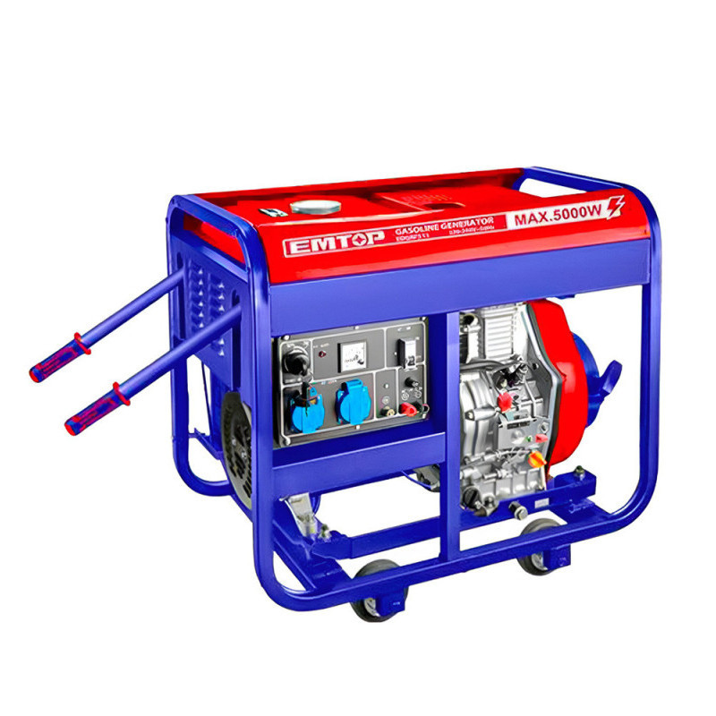 EMTOP EDGRF511 – Groupe électrogène diesel 5.0KVA robuste et fiable