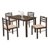 Table à manger "MENDY" 4+1 KF3001 BROWN