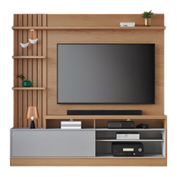 Table TV "MACEIO" 2.0M FREIJO/GREY MATT