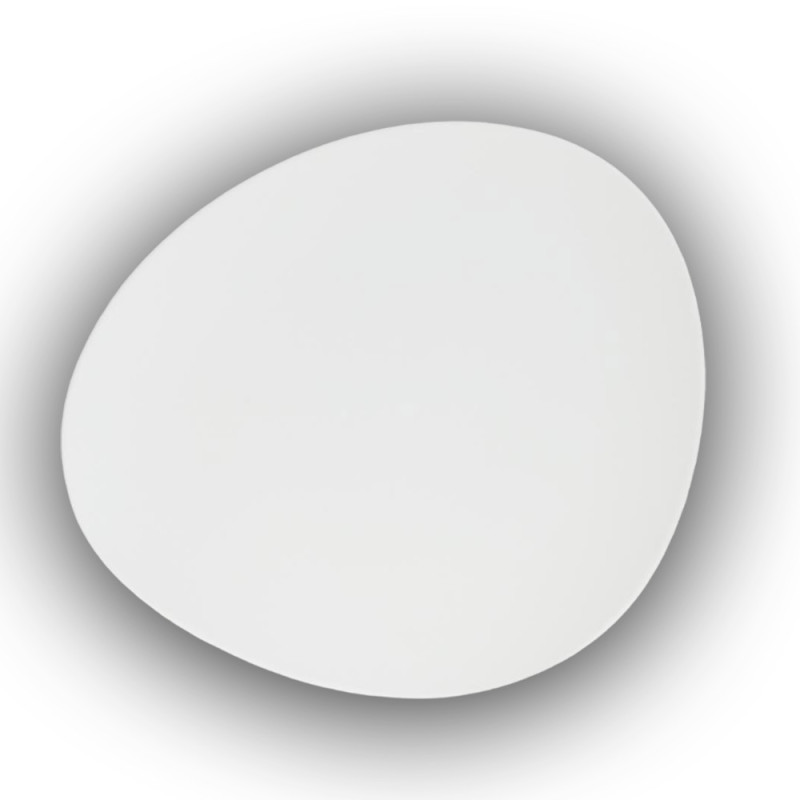 154476A--ASSIETTE DESSERT GALET BLANC D23 SECRET_DE_GOURMET