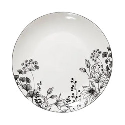 ASSIETTE PLATE "WHITE FLORAL" D27 154845
