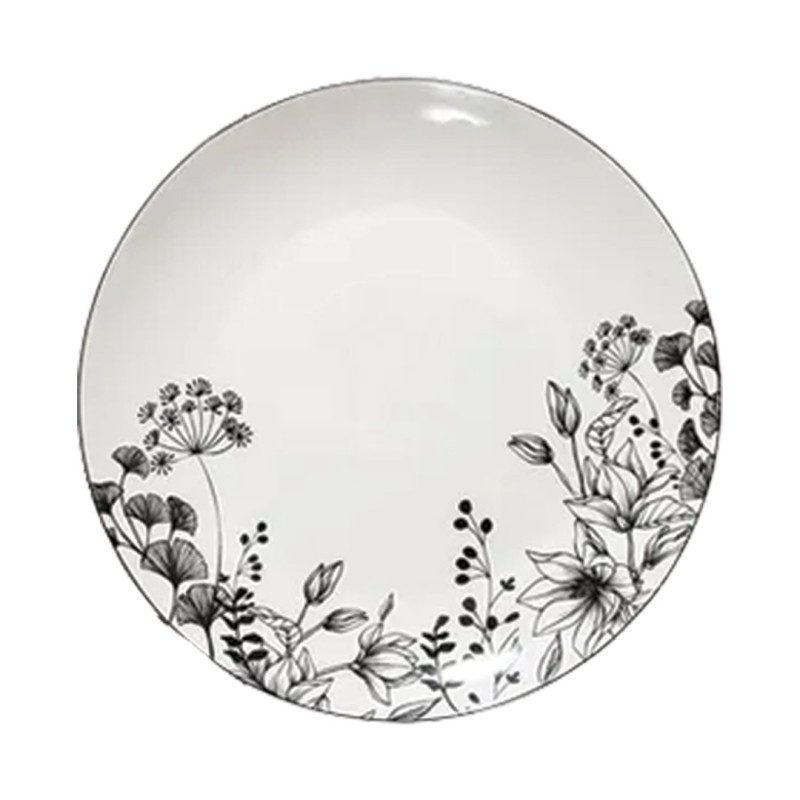 ASSIETTE PLATE "WHITE FLORAL" D27 154845