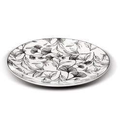 ASSIETTE DESSERT "BLACK FLORAL" D20 154848