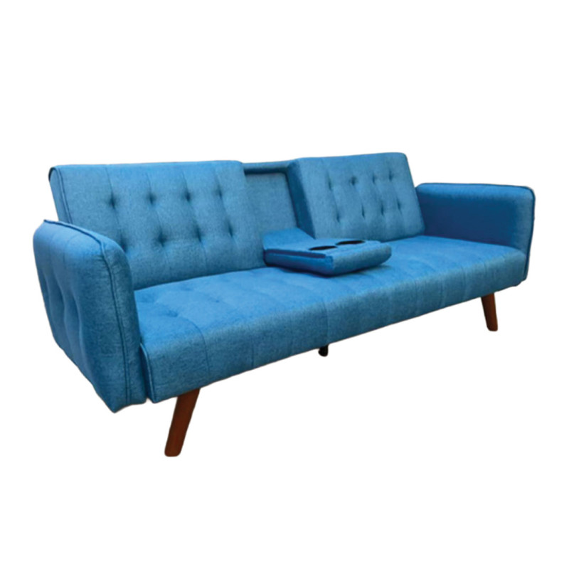 CANAPÉ-LIT "FUTON" BLEU