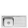 CERA Évier Inox Simple Bac QUATRINO B4512122GL