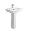 CERA Lavabo CACKLE S2040163 – Élégance moderne avec demi-colonne