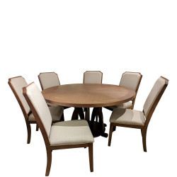 Table à manger "KIRA" 6 places KF3228DT