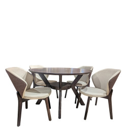 Table à manger "VALI" 4 places KF3186DT