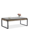 TABLE BASSE ROCHELLE EN PIERRE FUSIONNÉE QJ-360-CT GRIS