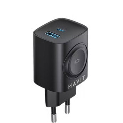 HAVIT Chargeur 2 ports (USB-C+USB-A) 22W UC132EU