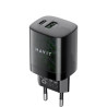 HAVIT Chargeur 2 ports (USB-C+USB-A) 3.4A 30W UC303 EU