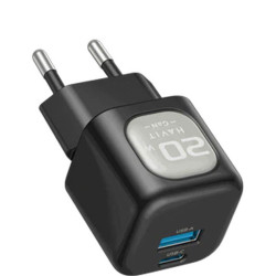 HAVIT Chargeur 2 ports (USB-C+USB-A) 3A 30W ST925EU