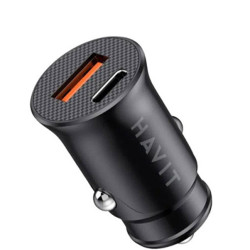 HAVIT Chargeur voiture 2 ports (USB-C+USB-A) 20W CC2022