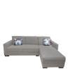 Canapé d'angle gauche "RICCARTON " Gris 2217