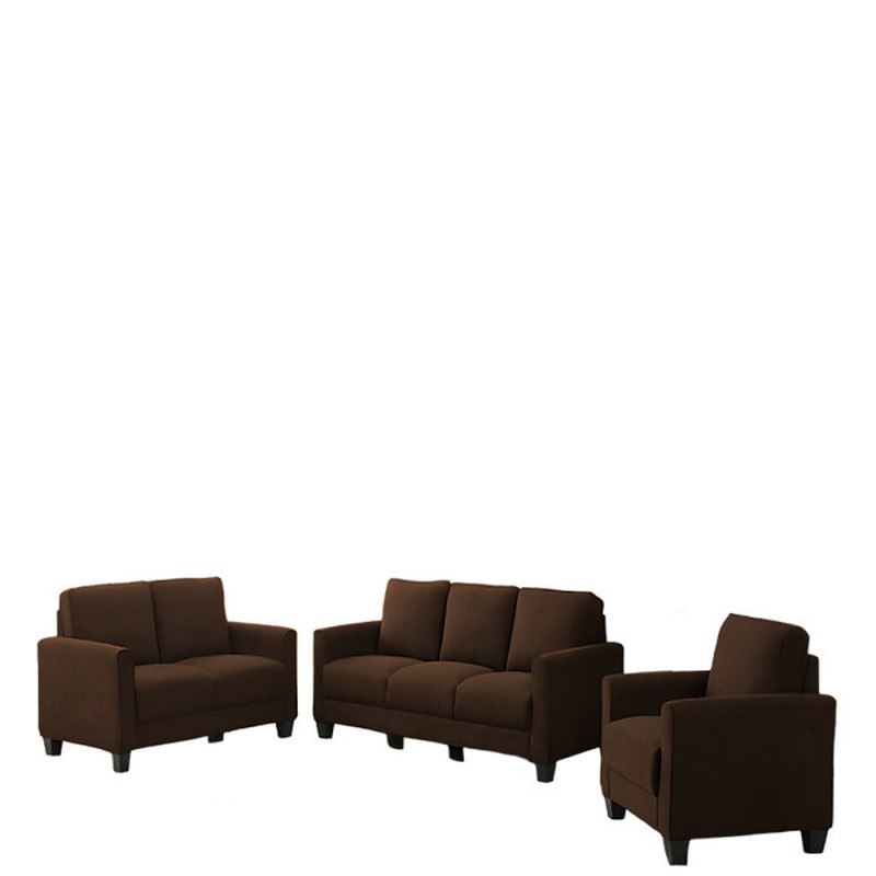 Salon "LANA" 3+2+1 LANA SF3400 CHOCOLAT