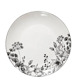 Assiette plate "WHITE FLORAL" D27 154845
