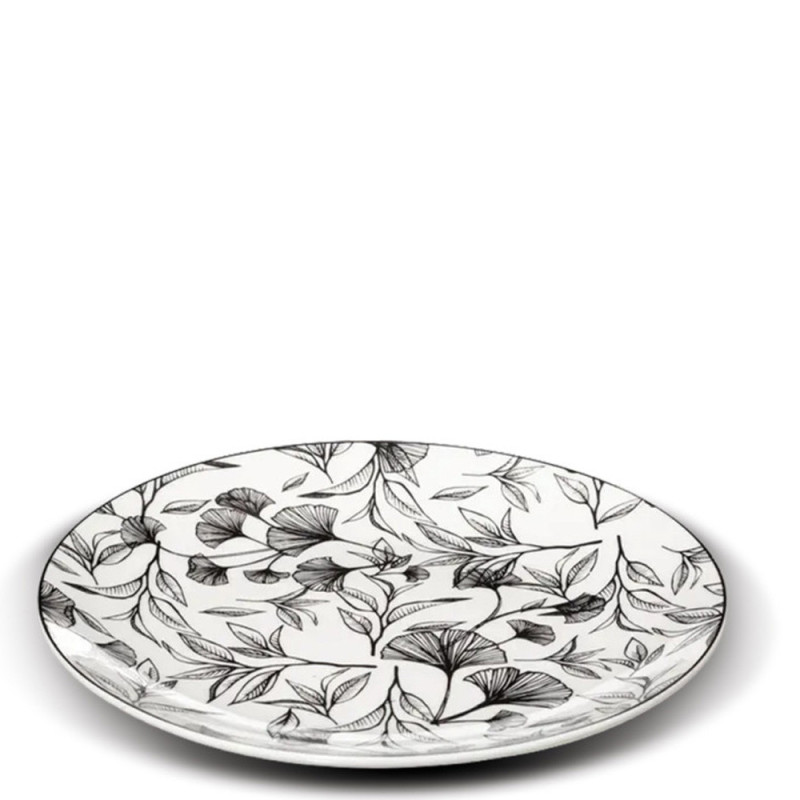 Assiette dessert "BLACK FLORAL" D20 154848