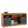Meuble TV "YARA" 1.4M MILANO/BLACK MATT