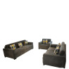 Salon "PALMERTON" 3+2+1 gris foncé 2553