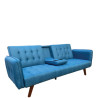 Canapé-lit "FUTON" bleu