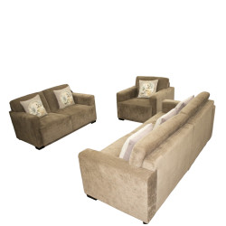 Salon "PALMERTON" 3+2+1  marron 2553