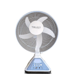 TRUST Ventilateur de bureau rechargeable TRDF-RD3166 – 16", 3 vitesses