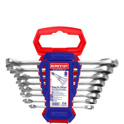 Ensemble de 8 clés à cliquet 8-19mm ECSS10802