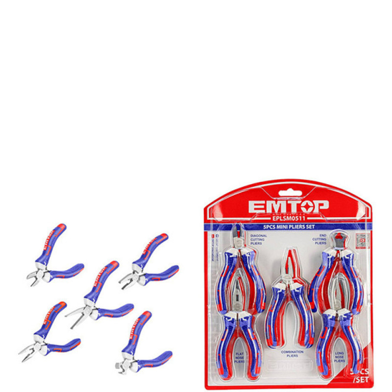 Jeu de 5 mini pinces 4,5'' EPLSM0511