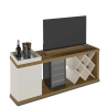 Table TV "MADRID"  PINE/OFF WHITE