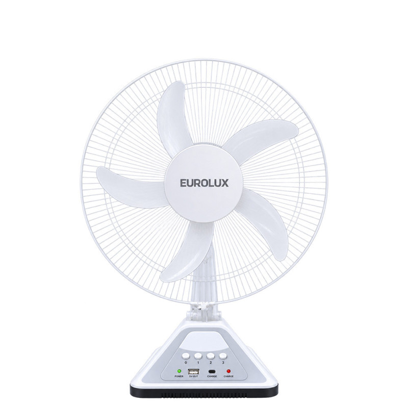 Ventilateur rechargeable EUROLUX 16" 3 Vitesses ERDF-RD3166E