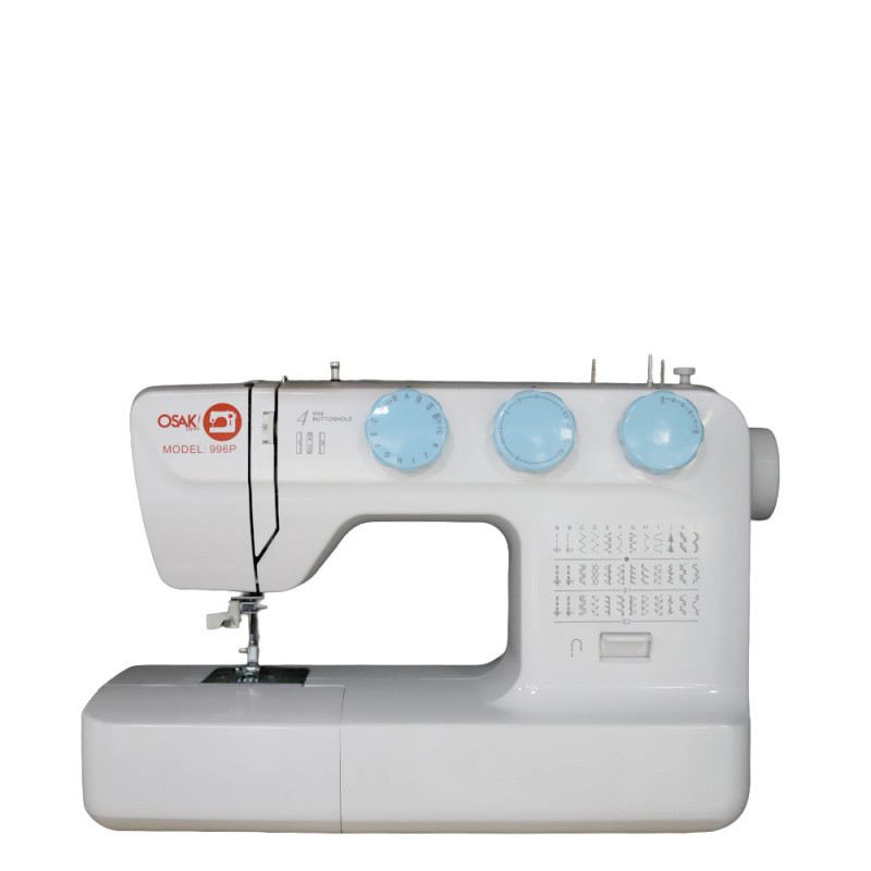 Machine à coudre familiale multifonction bleue modèle 996P