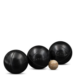 Jeu de 3 boules de pétanque  MATCH+ 72 710